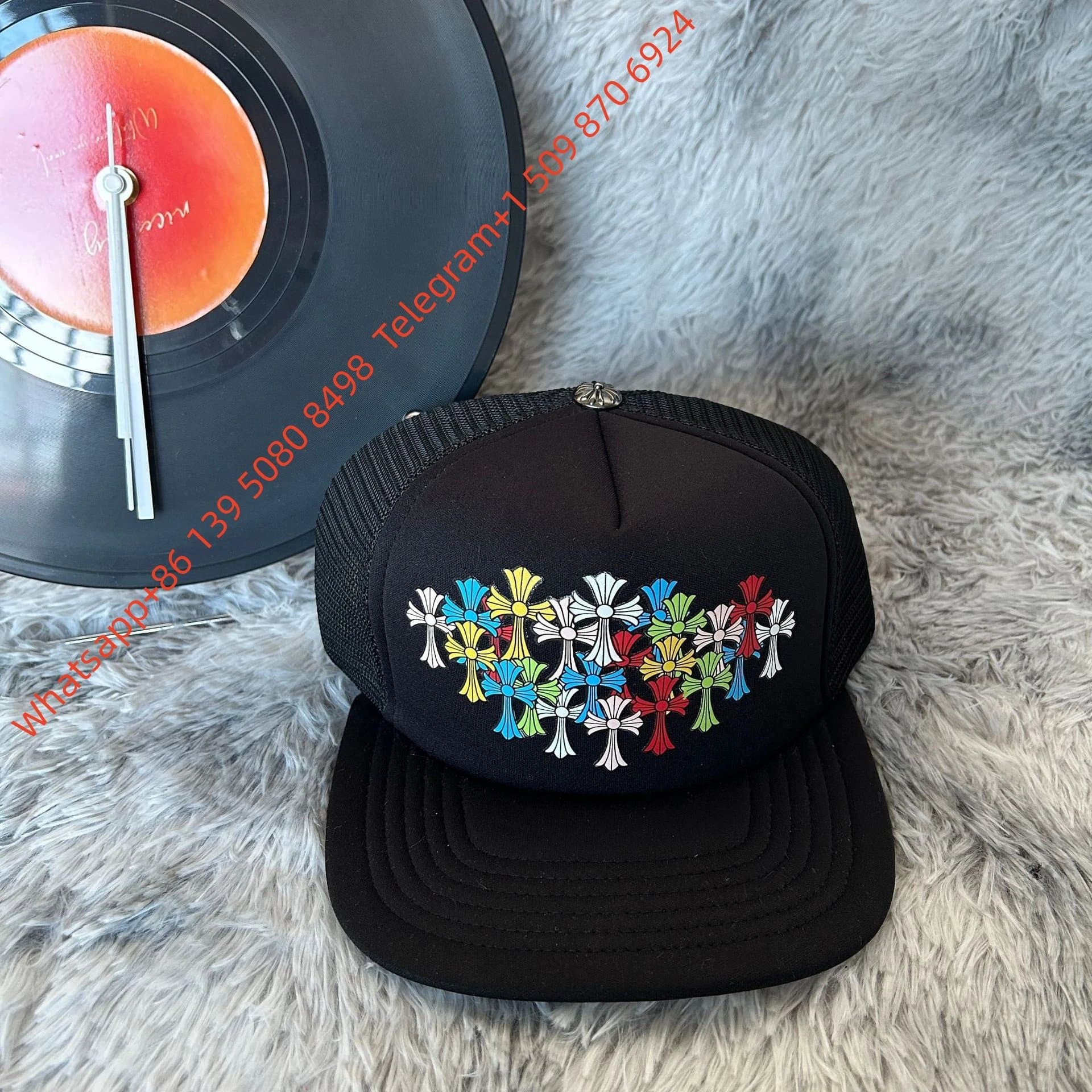 Chrome Hearts Trucker Cap Embroidered Logo — 均码 · 4