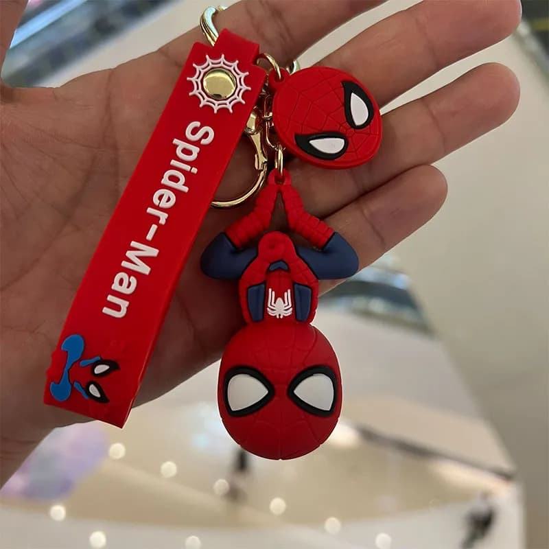 Marvel Spider-Man Keychain Chibi Figure with Tag — Spiderman handstand