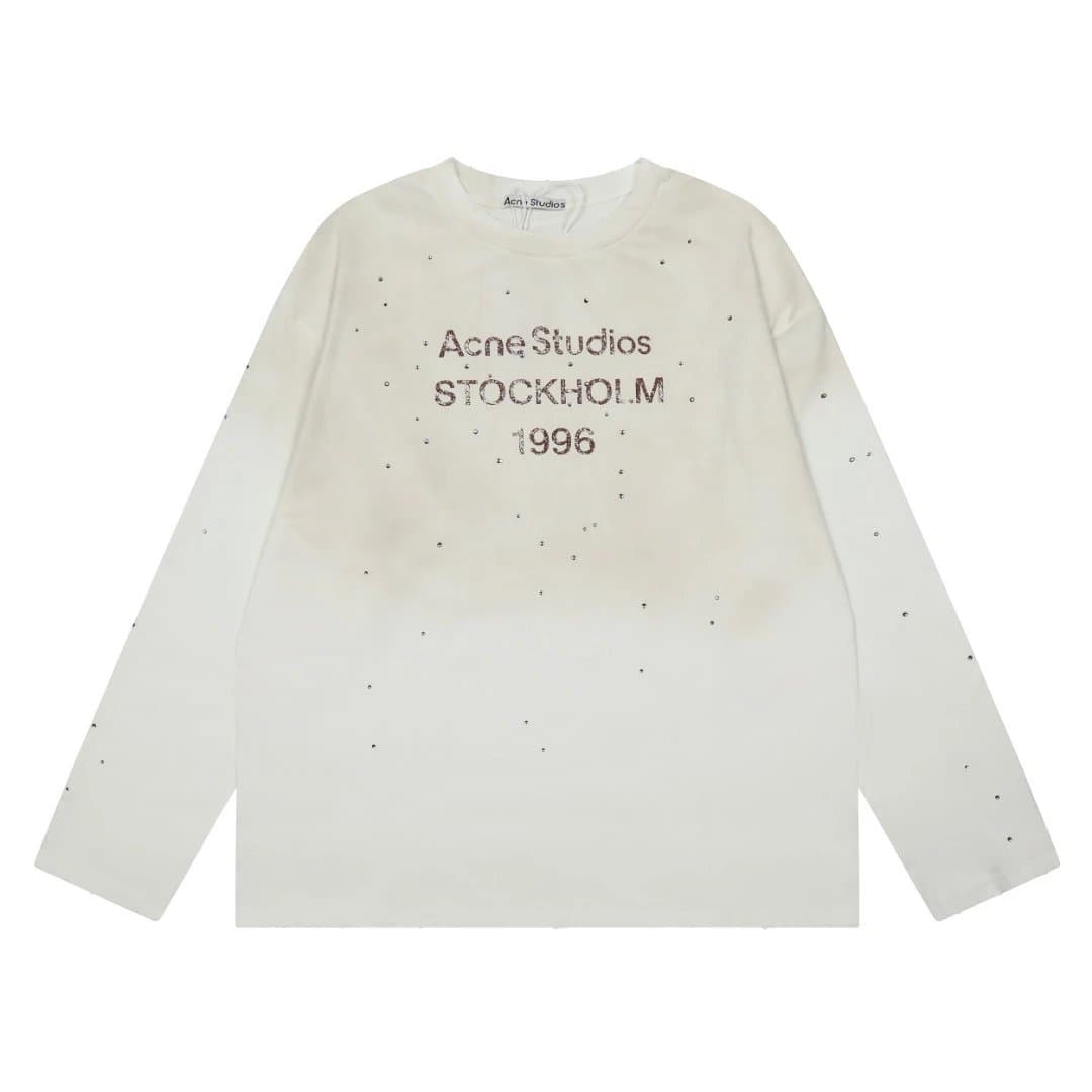Acne Studios Long Sleeve Tee Logo Print — 14