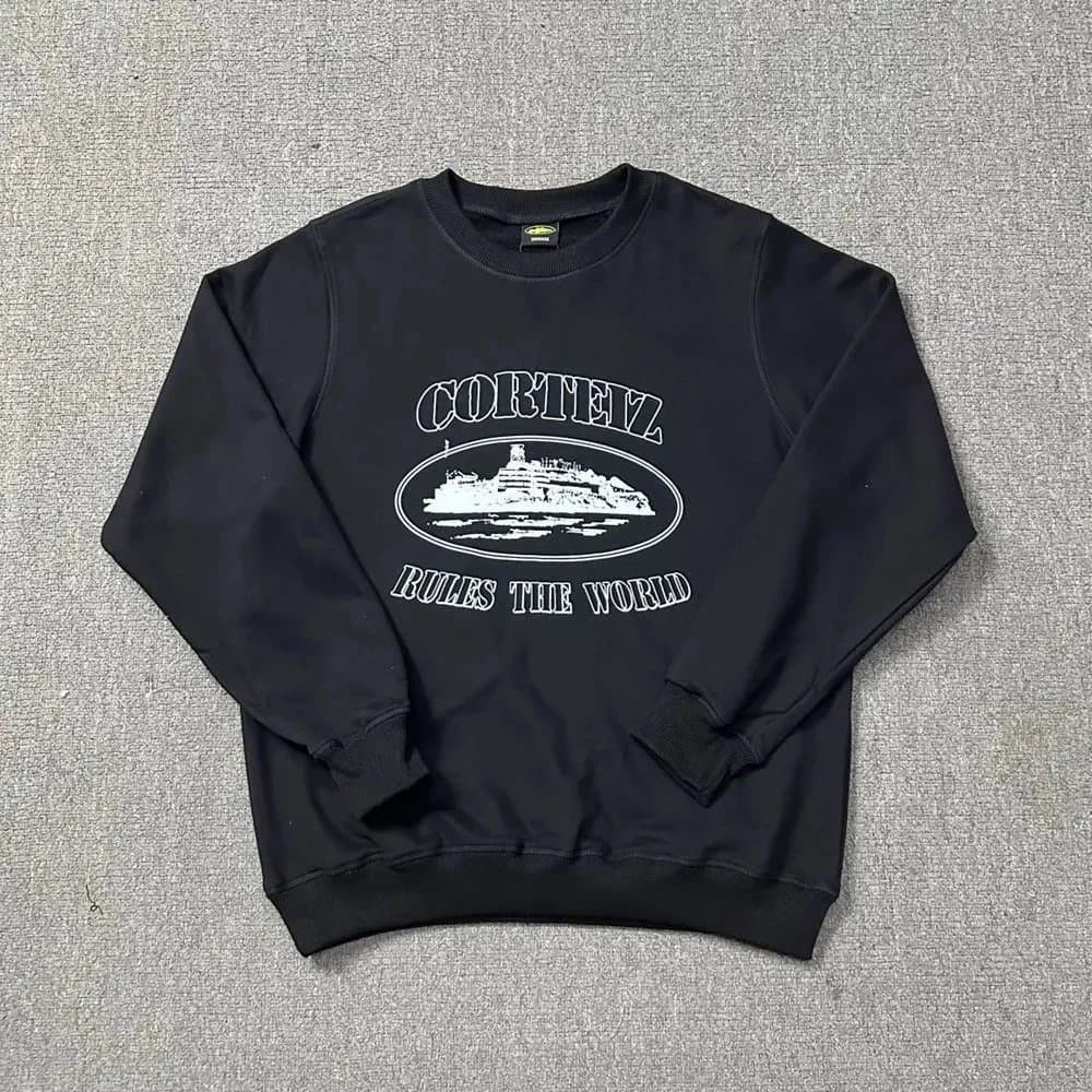 Corteiz Zip-Up Hoodie and Joggers Set CRTZ Logo — 33