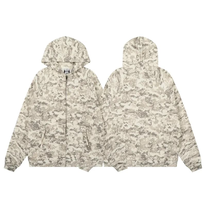 Palm Angels Half-Zip Windbreaker Two-Tone Logo — H050