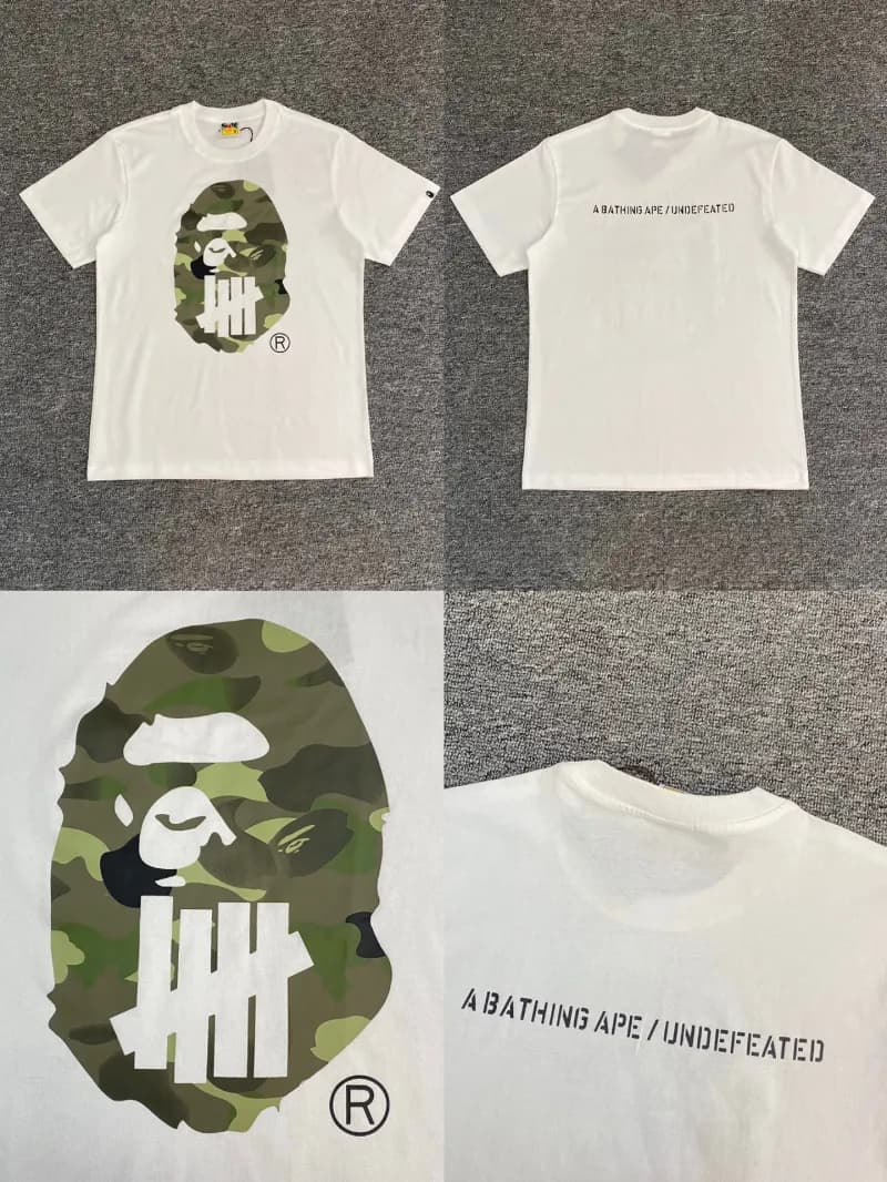 BAPE A Bathing Ape T-Shirt Multiple Colorways and Graphics — XX112白色