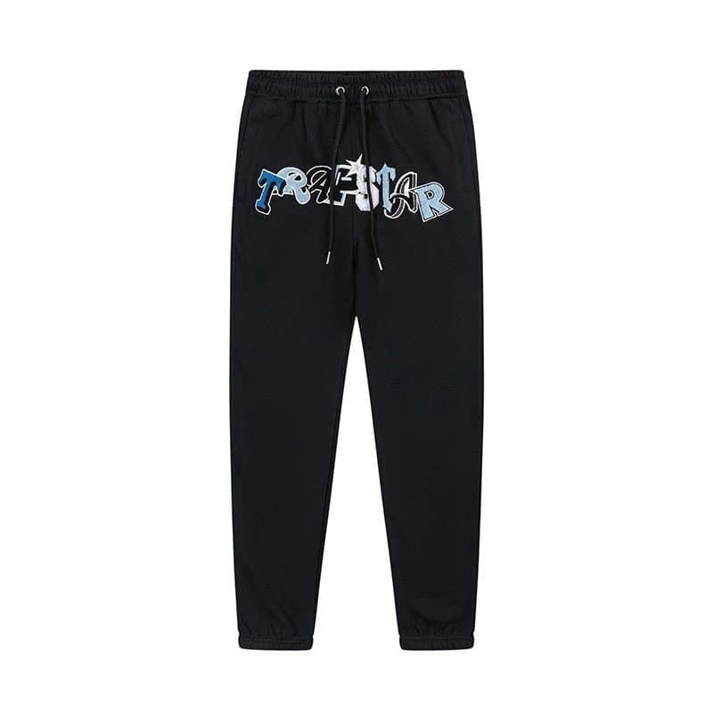 Trapstar Logo Joggers Blue White Graphic