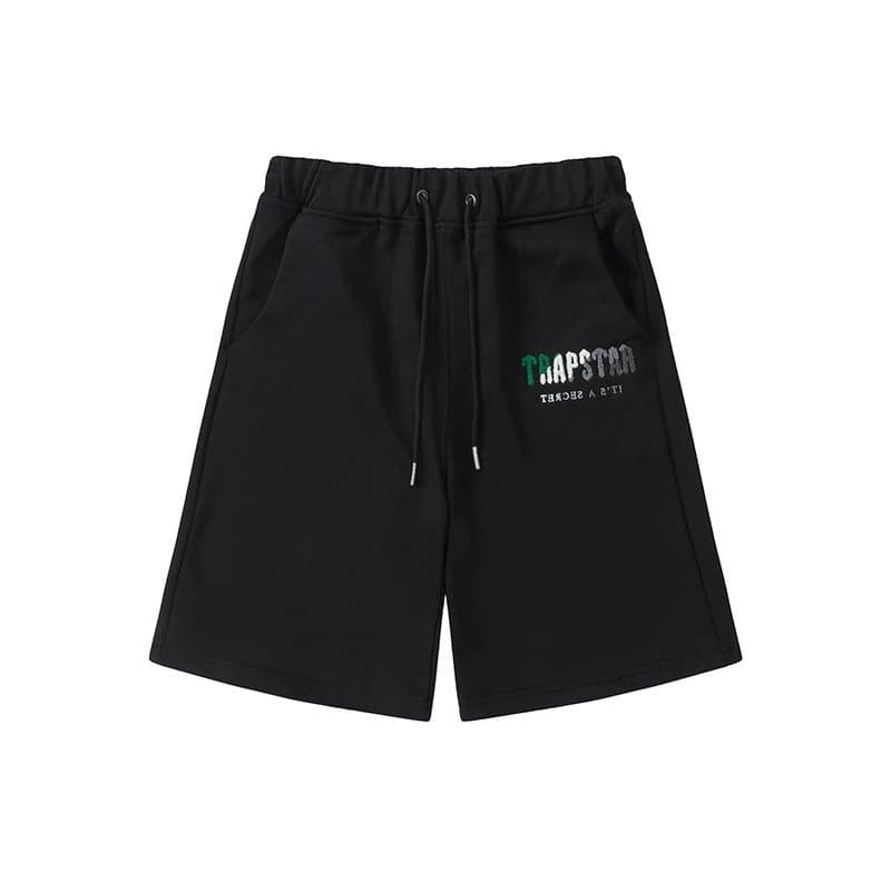 Corteiz Logo Tee & Shorts Set TRAPSTAR Graphic — 612款 黑色短裤