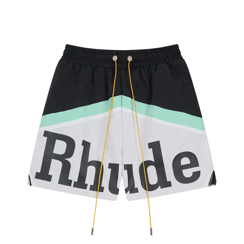 Rhude Logo Shorts Outline Logo — 8148 黑色