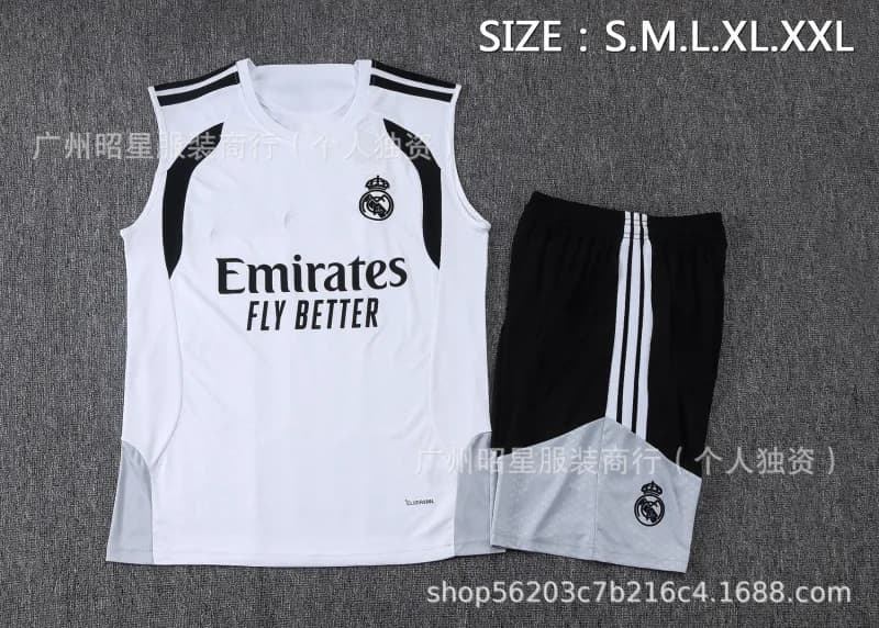 Adidas Real Madrid Training Kit Emirates Fly Better — 2627背心皇马白色