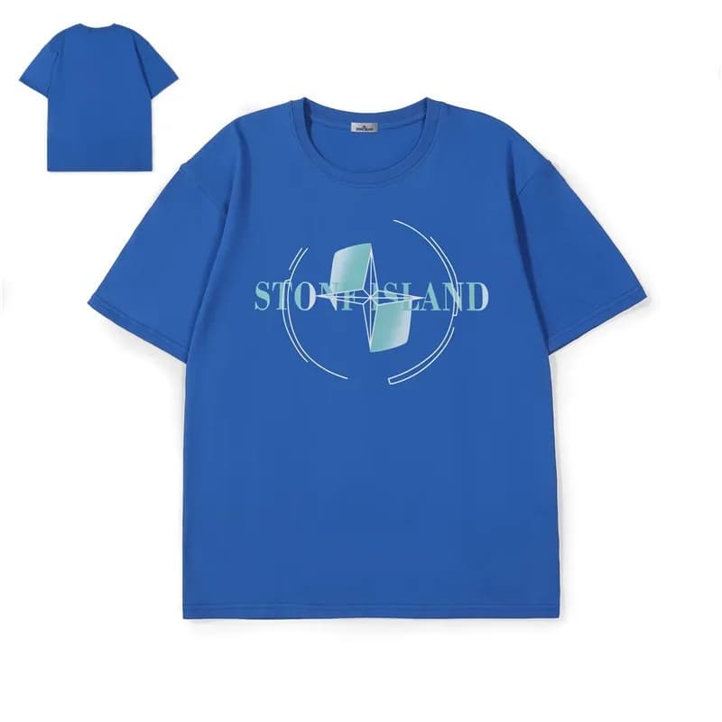 Stone Island Logo T-Shirt Compass Logo — 804蓝色