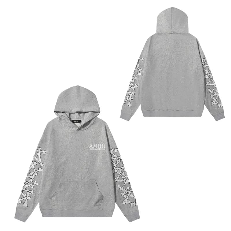 Amiri Track Jacket Bone Print — 235灰色