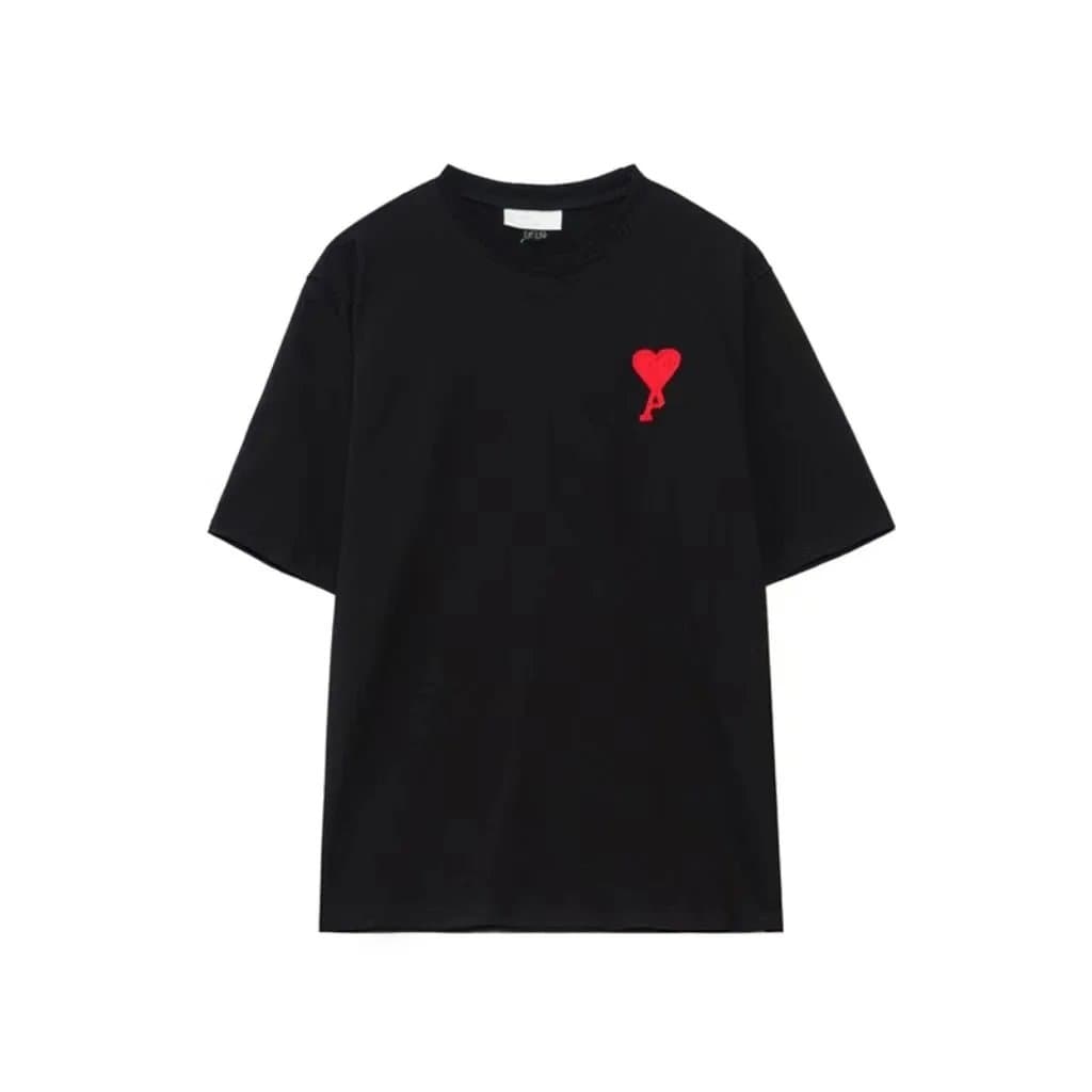 Amiri Heart Logo Tee Black Heart Patch — 黑色【903大爱心毛绣款】