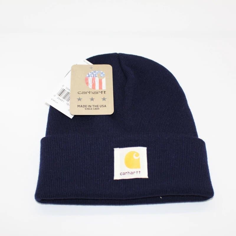 Carhartt Beanie Logo Patch — 均码 · 藏青
