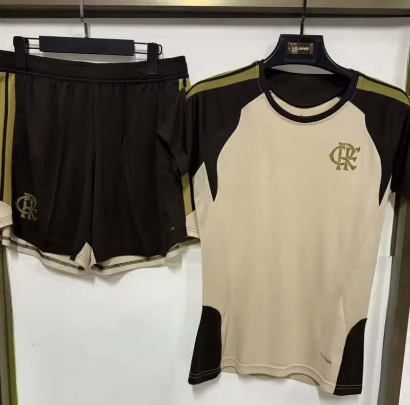 Training Set Flamengo Crest — 2627佛LM戈米黄短袖套装女款
