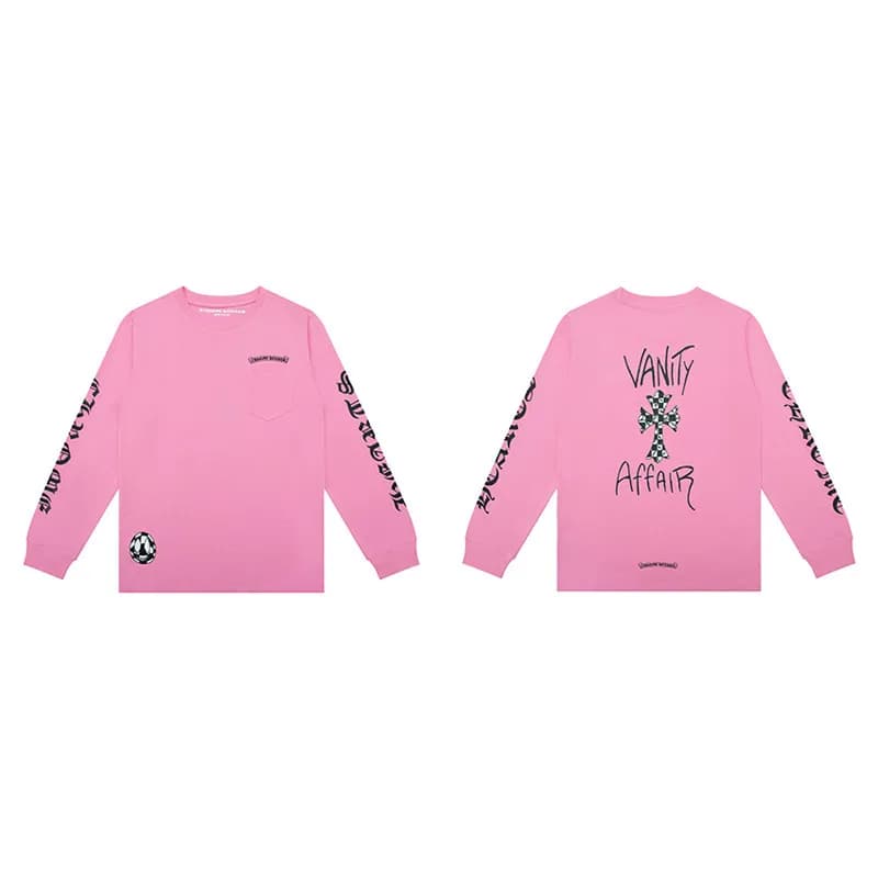 Chrome Hearts Long Sleeve Tee Stay Fast Graphic — 8002