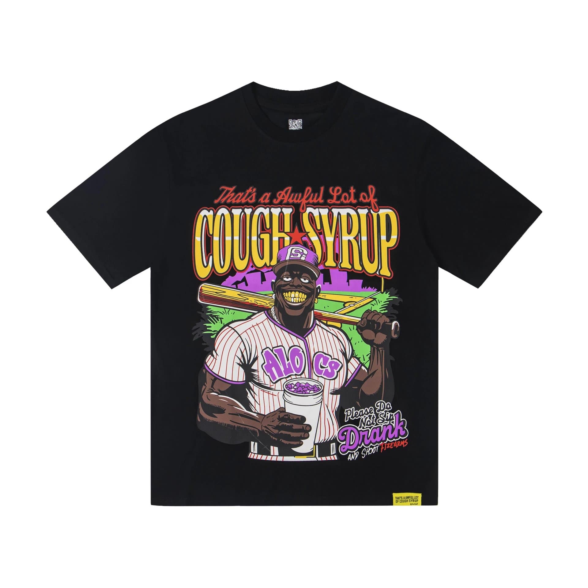 Corteiz Cough Syrup Tee Awful Lot of Cough Syrup Graphic