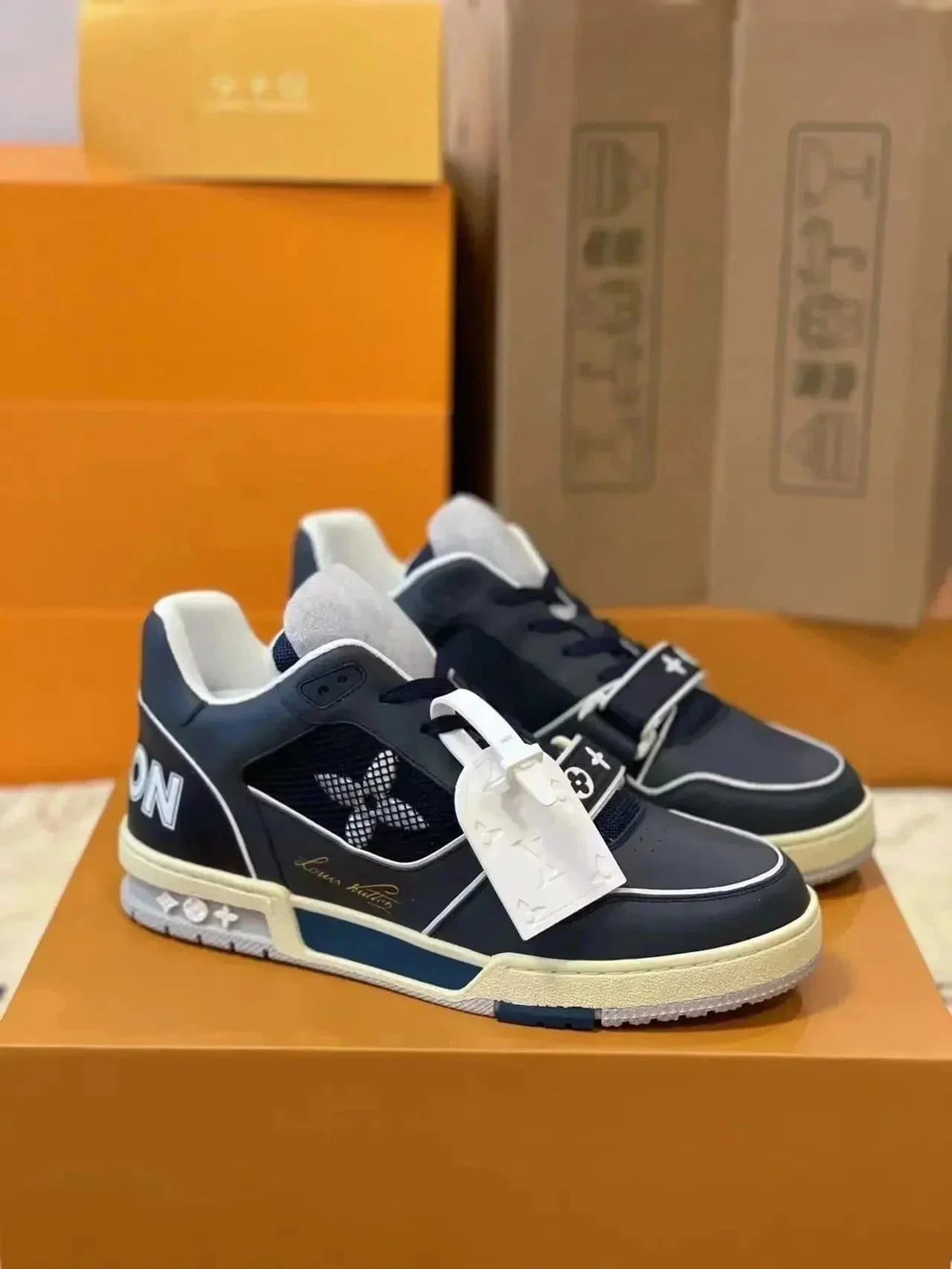 Louis Vuitton LV Trainer Denim Monogram — 22 Top  quality