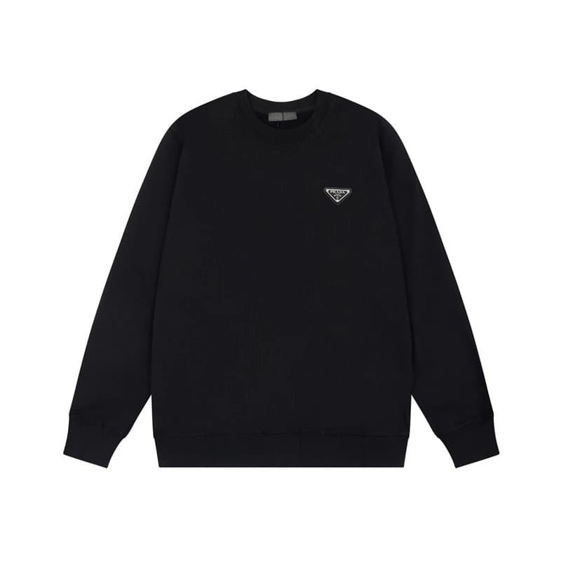 Prada Cotton Sweatshirt Mini Triangle Logo — 11