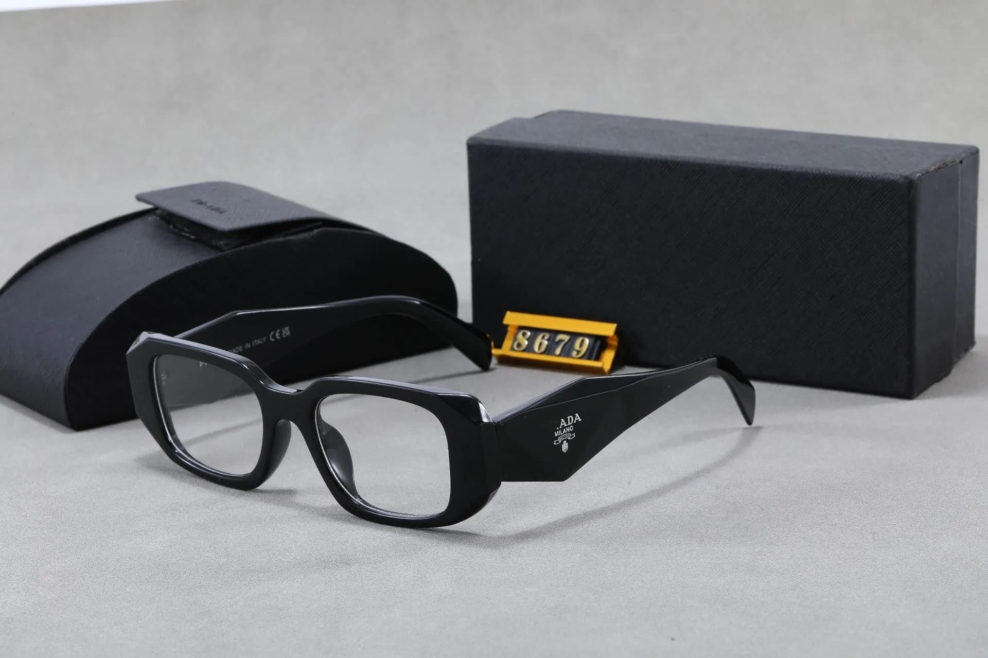 Prada Eyeglasses Rectangular Acetate Frame