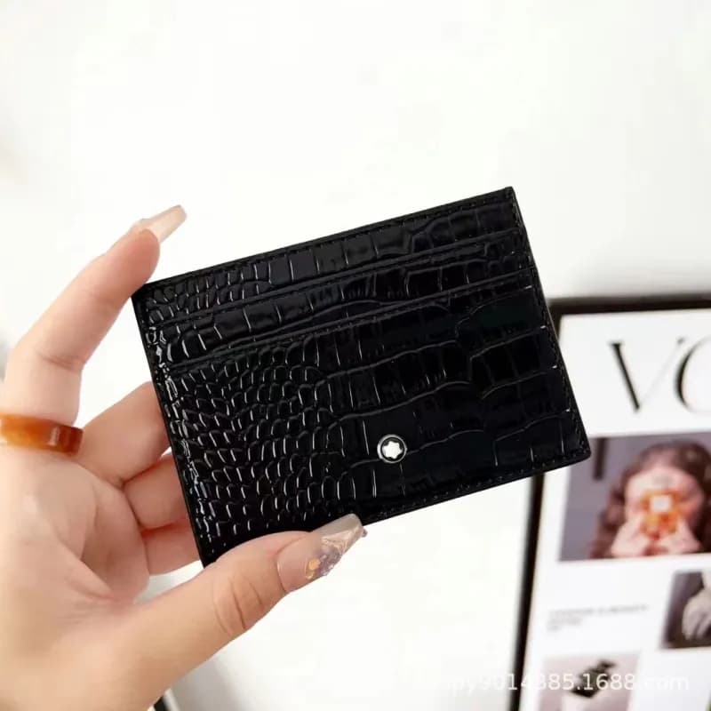 Card Holder Crocodile-Embossed