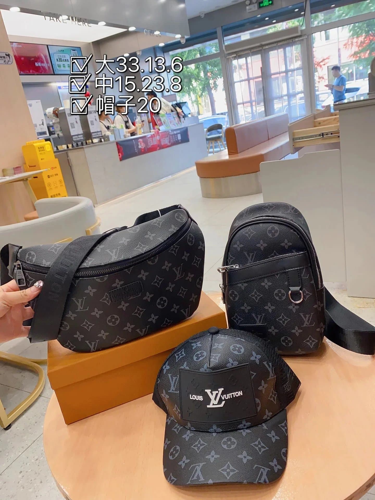 Prada Quilted Nylon Bag Set Triple Black — 5