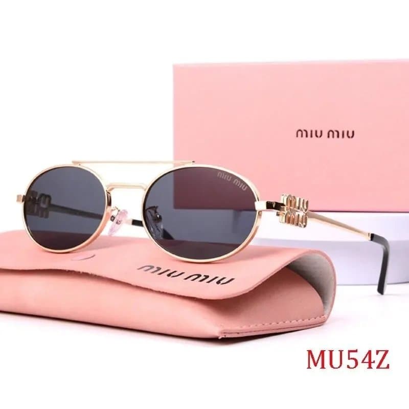 Miu Miu Sunglasses Octagonal Frame with Logo Temples — 15