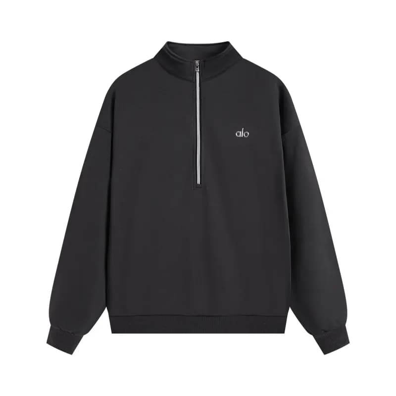 Acne Studios Crewneck Sweatshirt Minimal Logo — 炭灰H008半拉链
