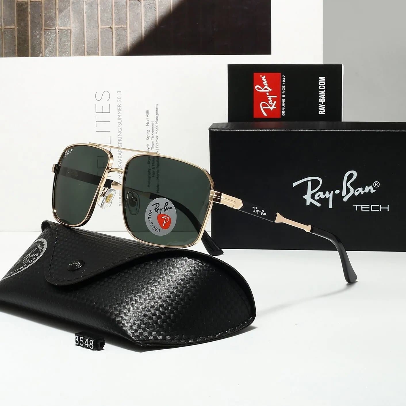 Ray-Ban Tech Aviator Polarized Green Lens