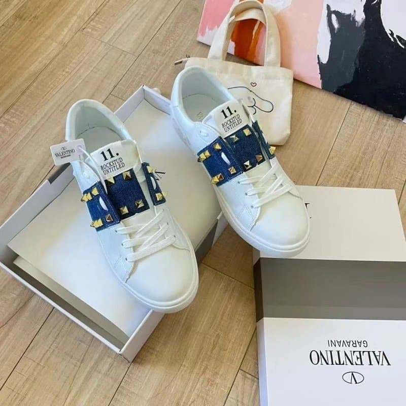 Valentino Rockstud Untitled Denim Strap