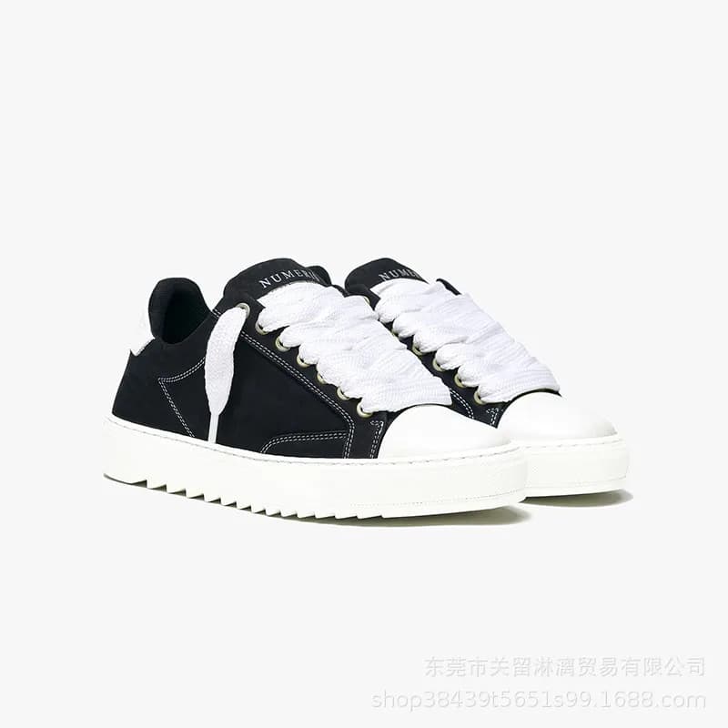 Off-White Low Top Sneaker Two-Tone