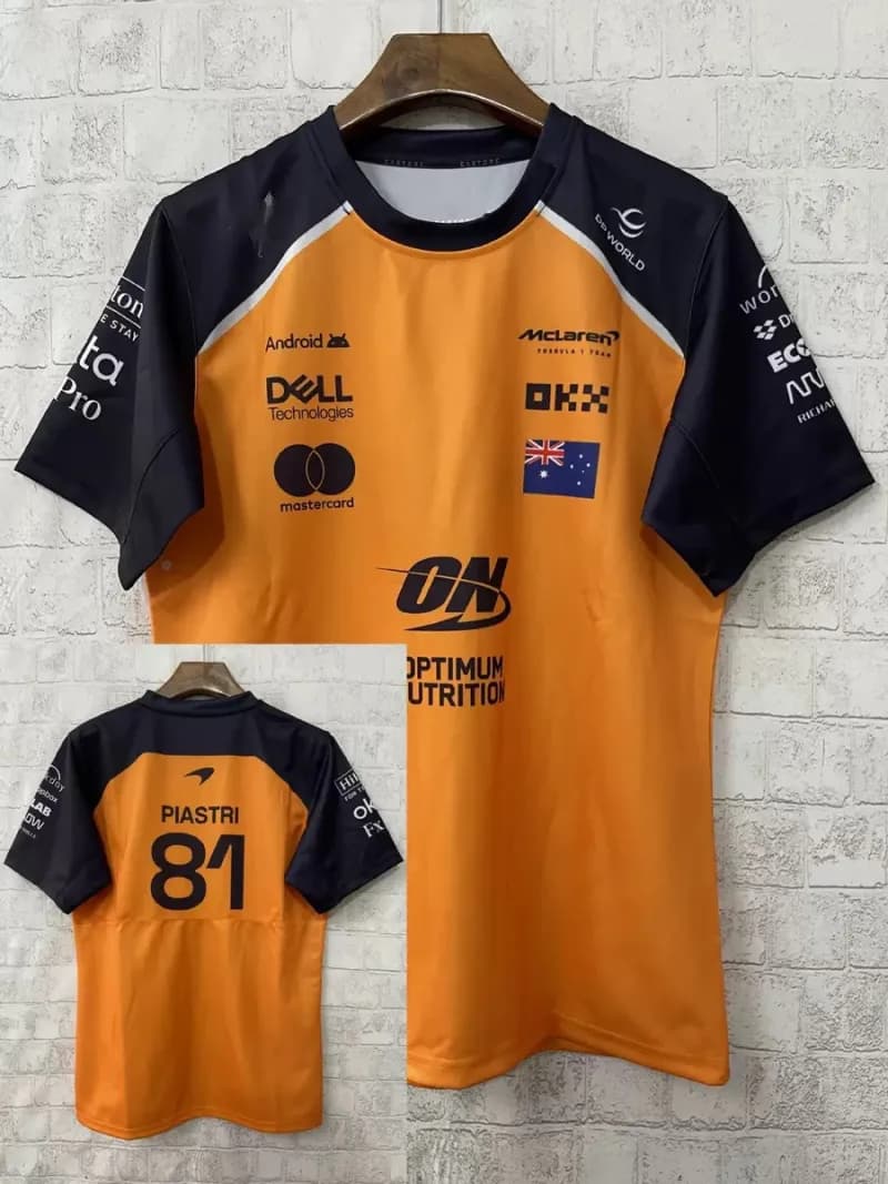 Tudor Polo Shirt Red Bull Racing Team — 2025迈凯伦81号圆领