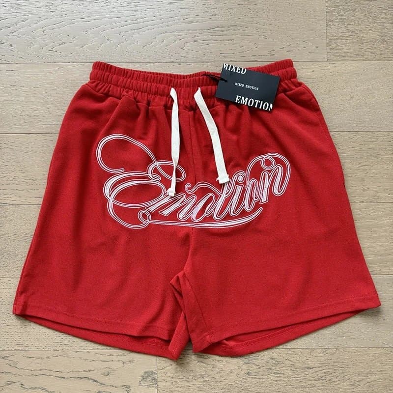 Mixed Emotion Emotion Shorts Script Logo — X0020红色