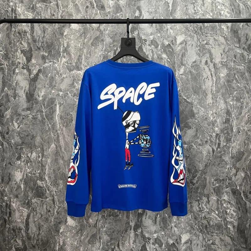Chrome Hearts Long Sleeve Tee Space Graphic