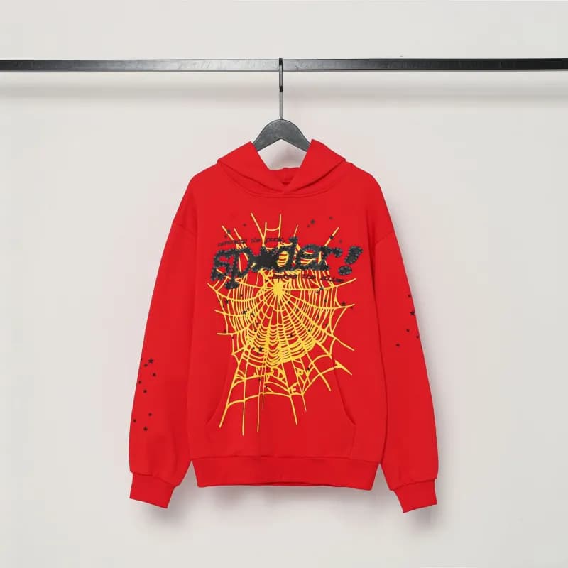 Sp5der Hoodie Spider Web Print