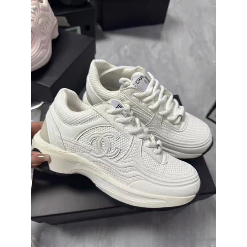 Chanel Sneaker Triple White