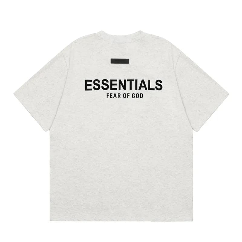 Fear of God Essentials T-Shirt & Shorts Set Essentials Logo — 2401短袖白灰