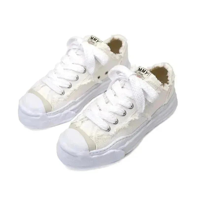 Maison Margiela Tabi Sneaker Distressed White