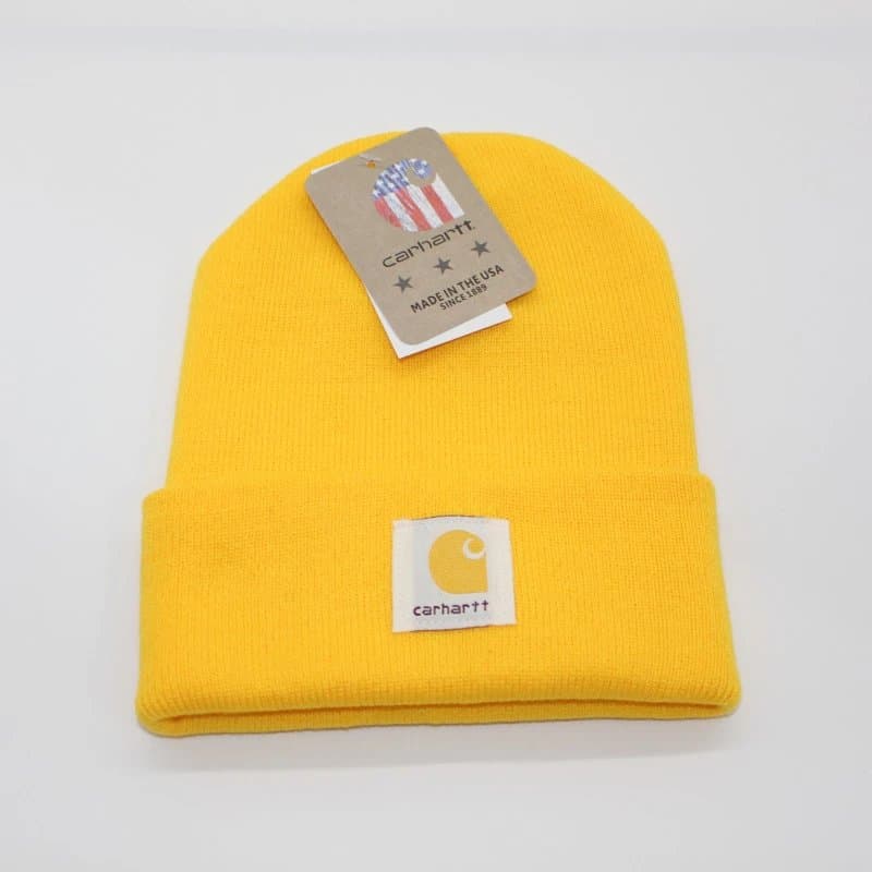 Carhartt Beanie Logo Patch — 均码 · 黄色