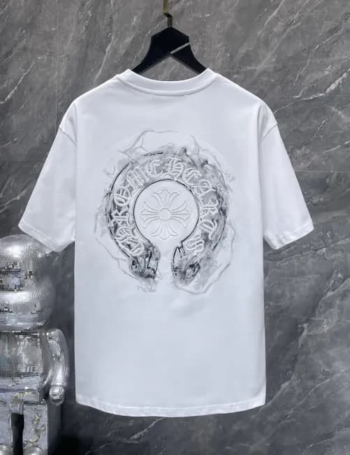 Graphic T-Shirt Chrome Hearts Logo Print