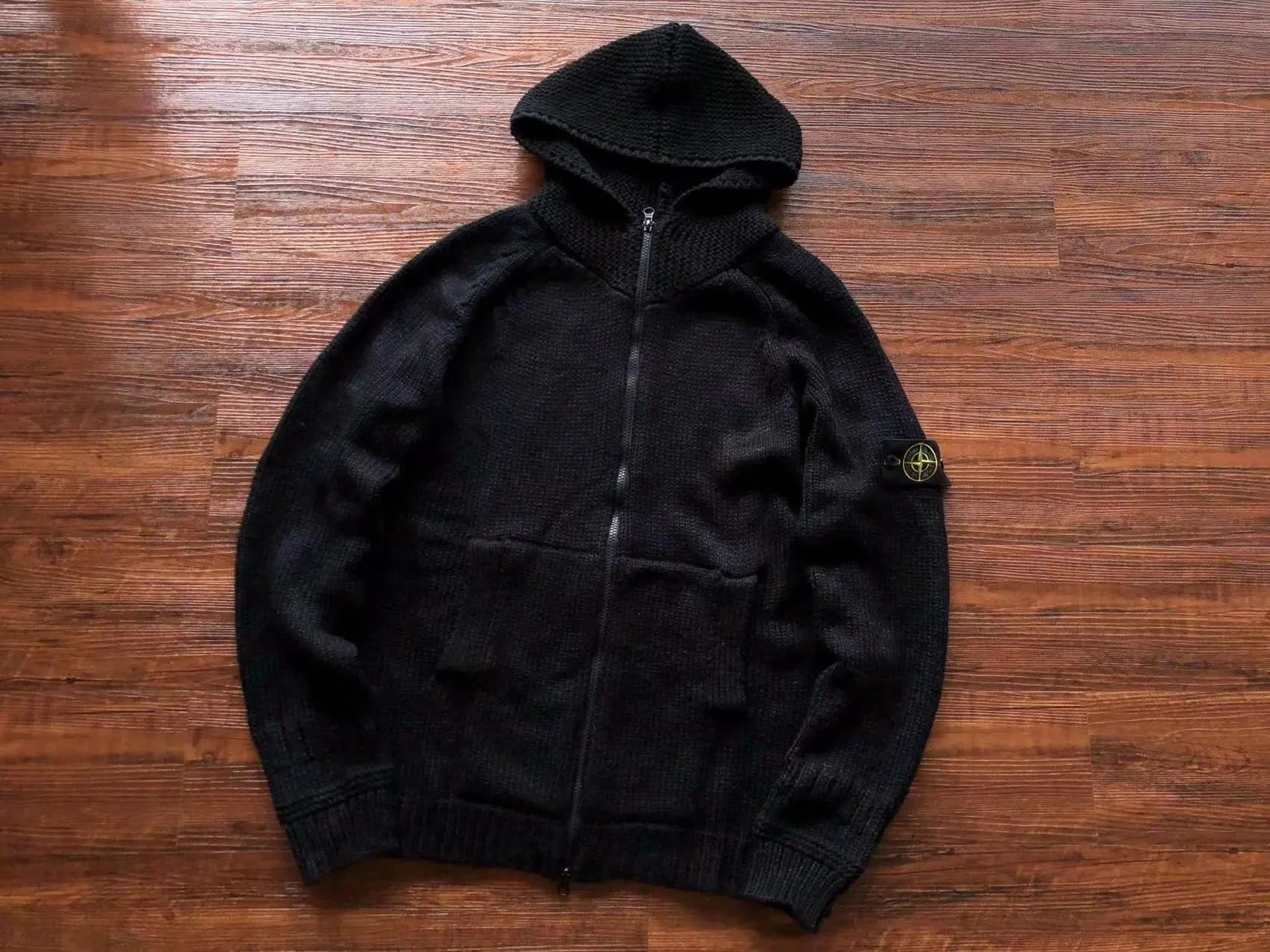 Stone Island Hooded Sweatshirt Solid — 14
