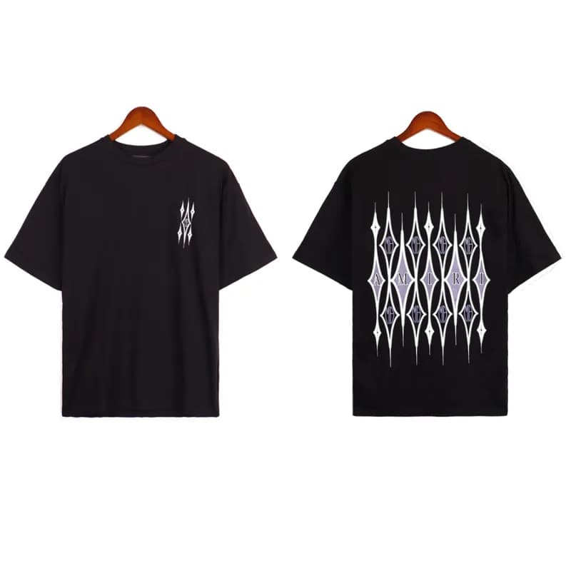 Amiri Logo T-Shirt Embroidered Script — 2176 黑