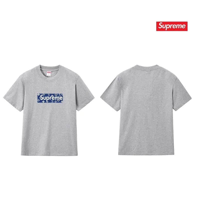 Supreme T-Shirt Graffiti Logo — S317灰色