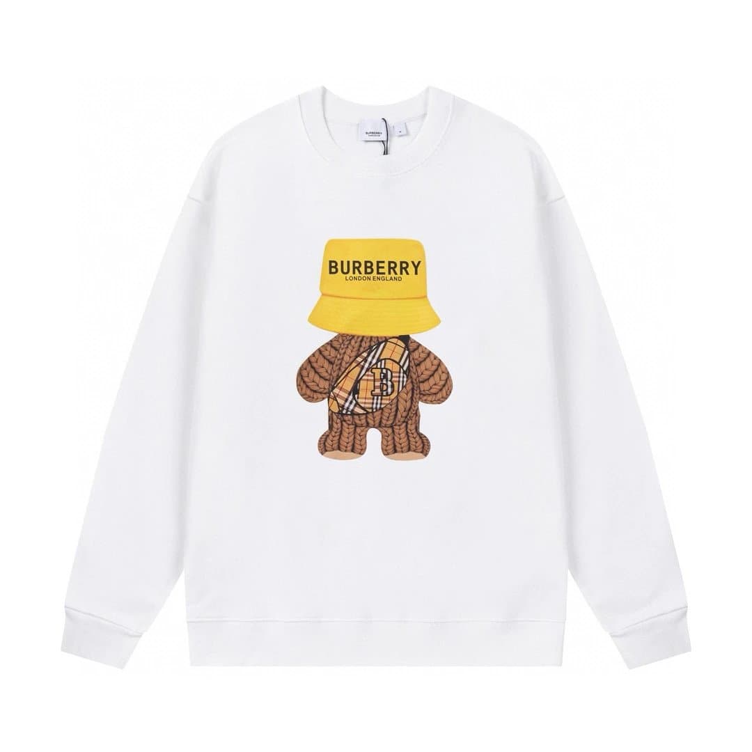 Burberry Cotton Sweatshirt Teddy Bear Print — 10