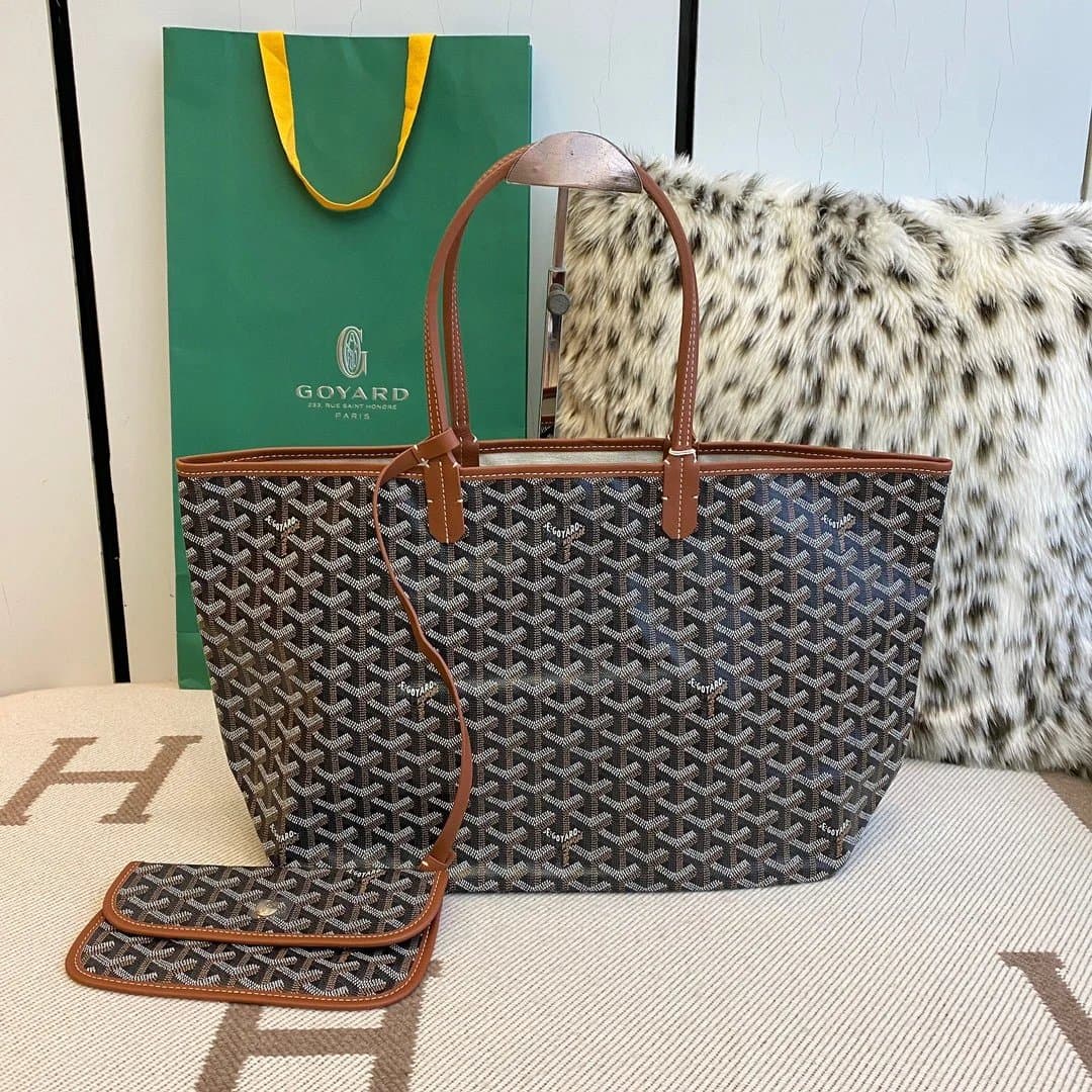 Goyard Saint Louis Tote Classic Goyardine Canvas