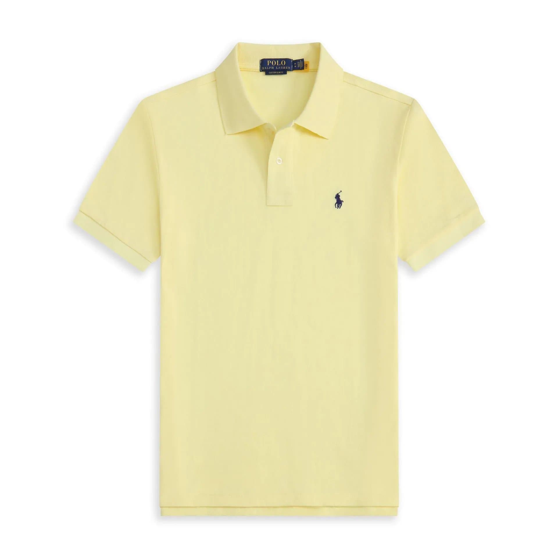 Polo Ralph Lauren Polo Shirt Heather Grey — 浅黄宝蓝标