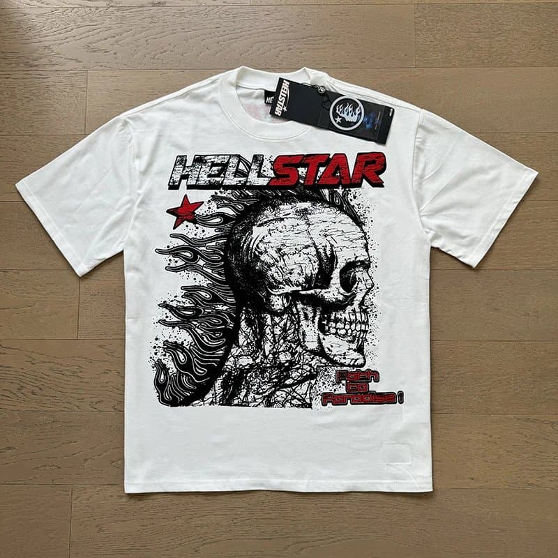 Hellstar Graphic Tee Star Logo — 567 白色