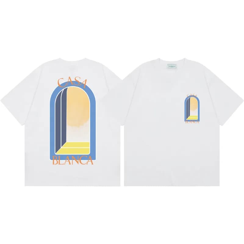 Comme des Garçons Graphic T-Shirt Cosmic Cactus Print — 67白色