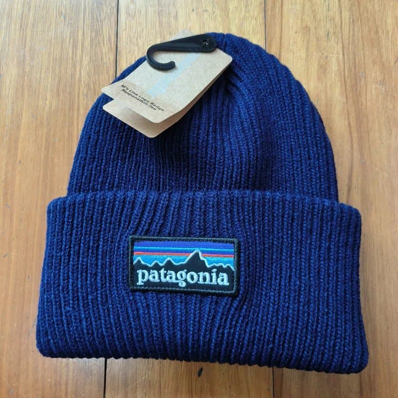 Patagonia P-6 Logo Beanie Classic Navy