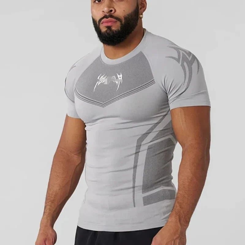 Sp5der Compression Tee Tribal Graphic