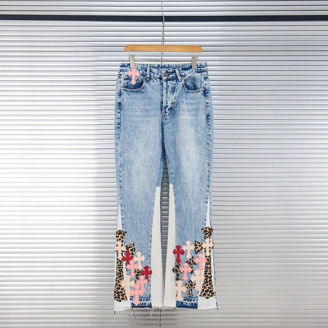 Chrome Hearts Flared Jeans Cross Patch — 28