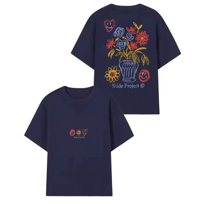 Broken Planet Graphic Tee Ice Swan Print — B