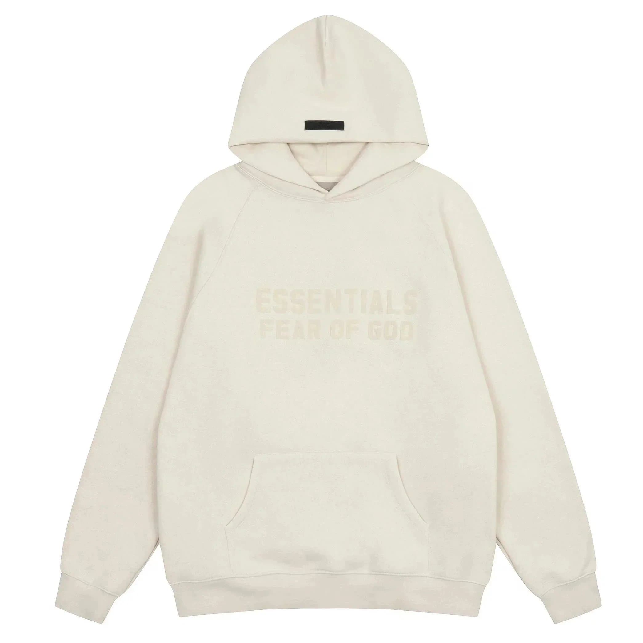 Fear of God Essentials Hooded Sweatshirt Essentials Logo — 新款白