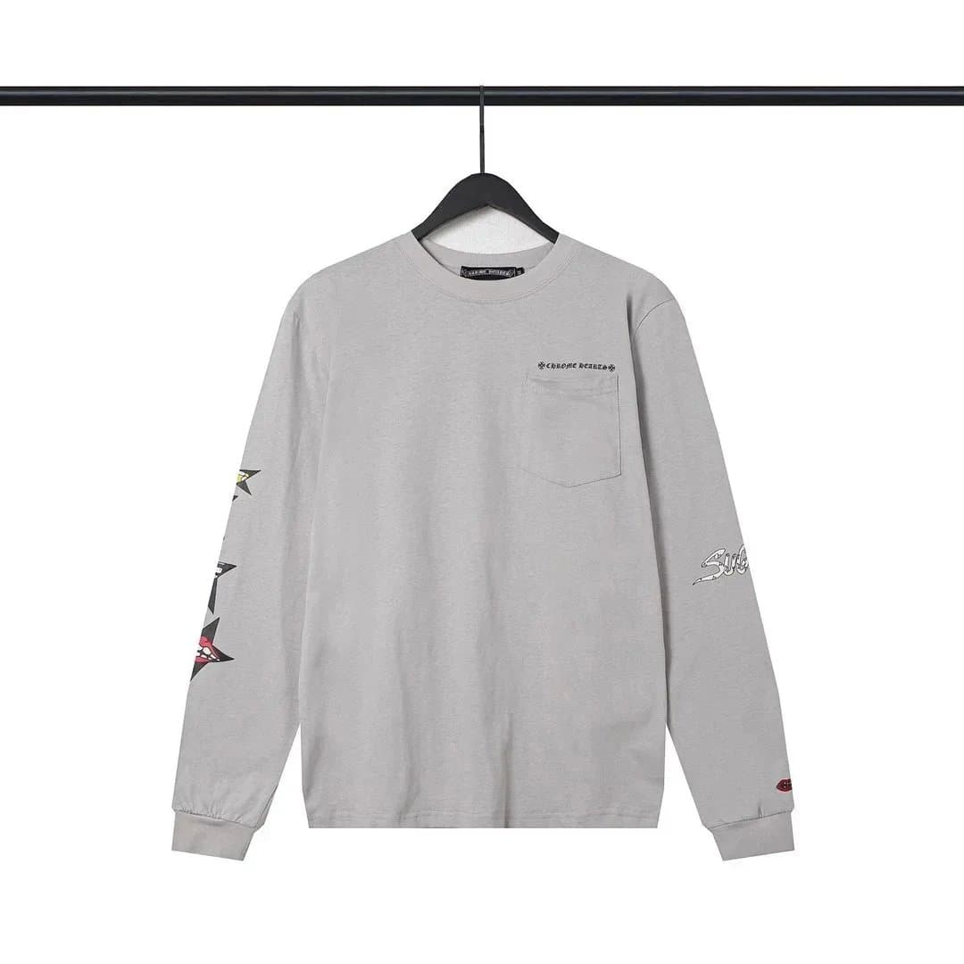 Chrome Hearts × Supreme Long Sleeve Tee Star Print Pocket